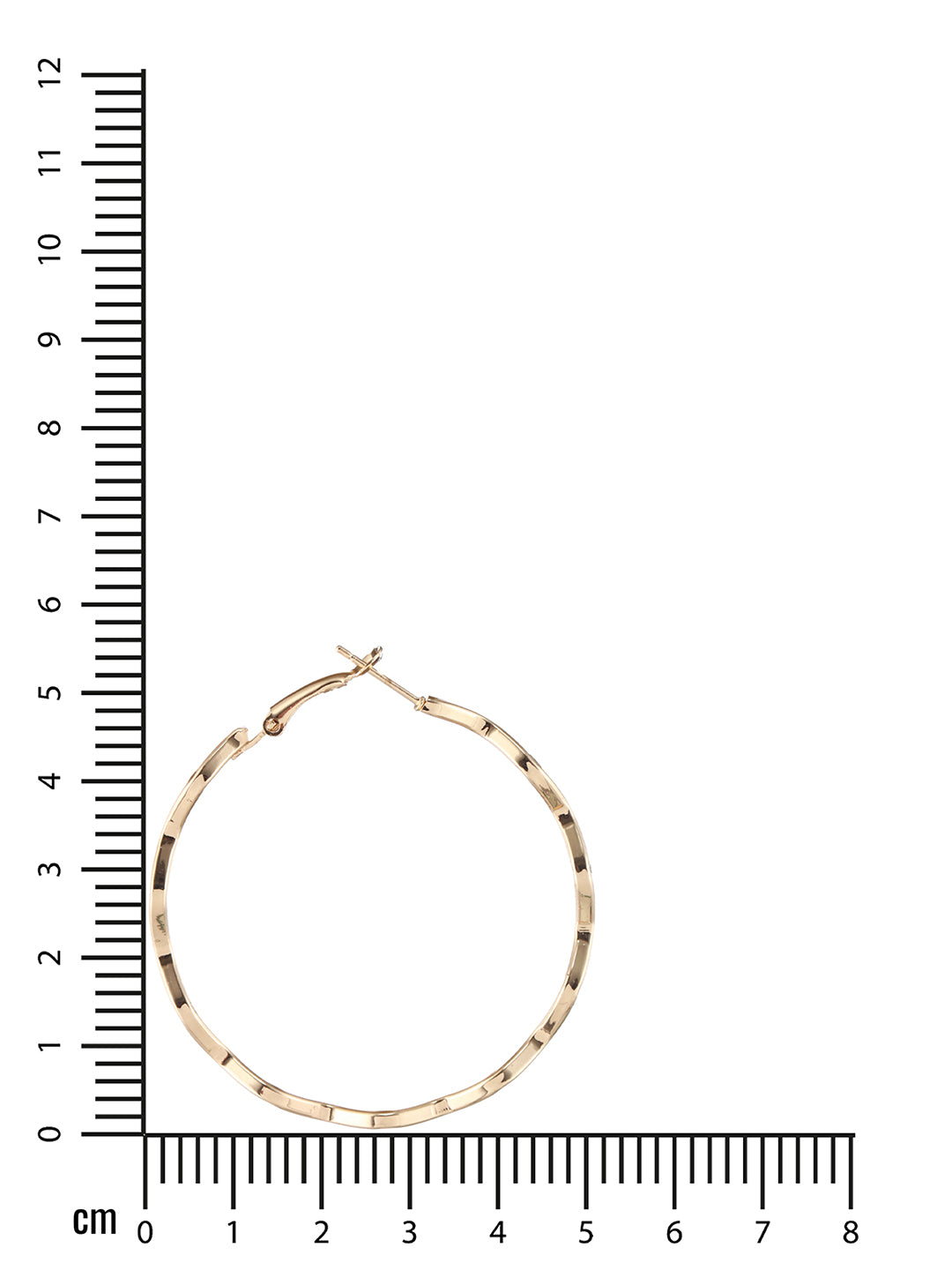 Gold-Plated Circular Hoop Earrings - Jazzandsizzle