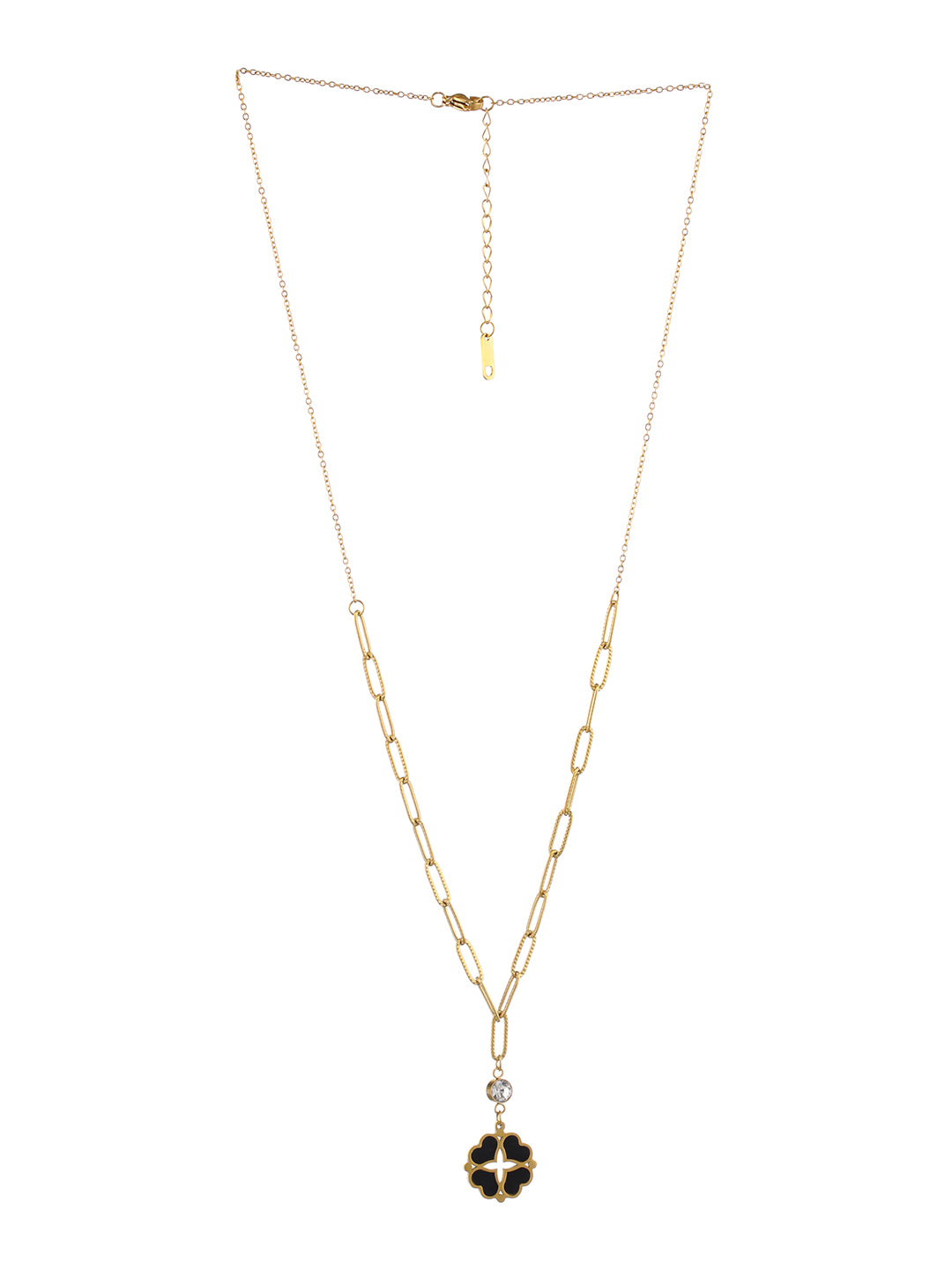 Gold-Plated Heart Shaped Pendant Chain - Jazzandsizzle