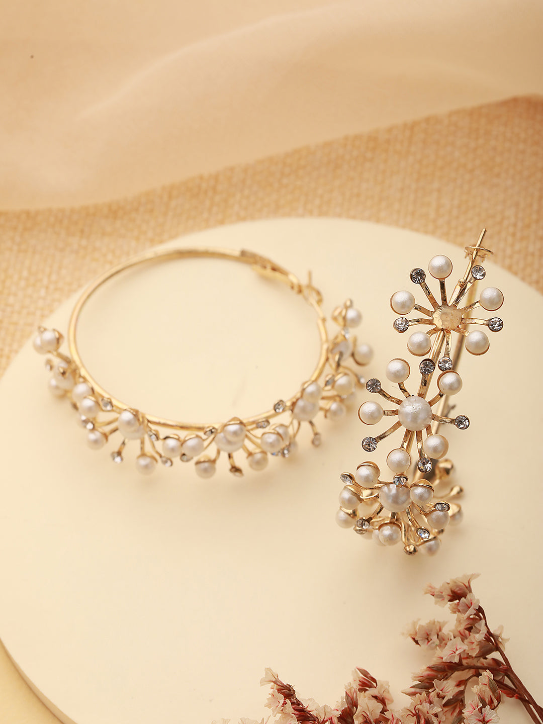 Gold-Toned Classic Hoop Earrings - Jazzandsizzle