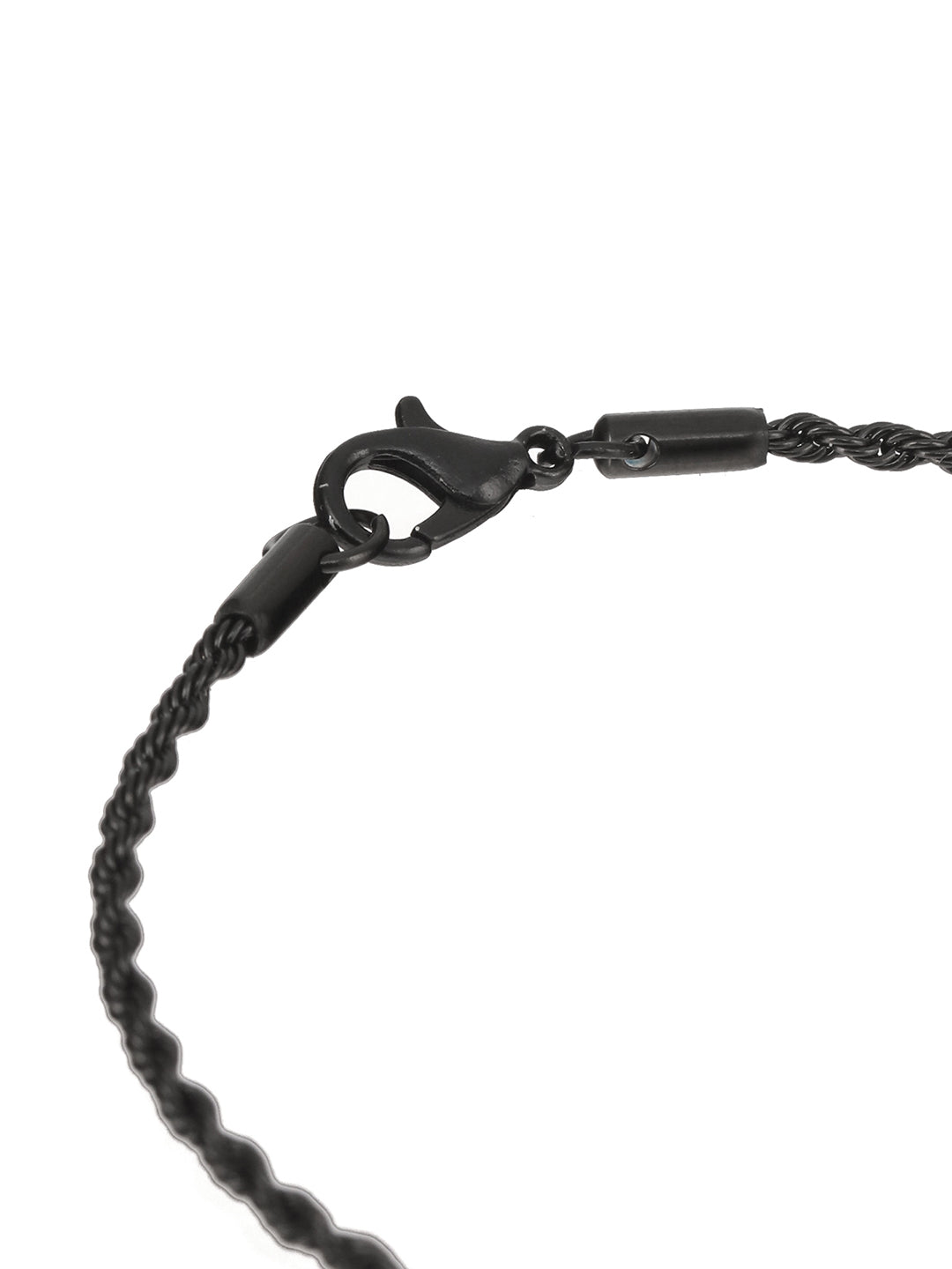 Jazz And Sizzle Men Black-Toned & Black Plated Stainless Steel Chain Necklace - Jazzandsizzle