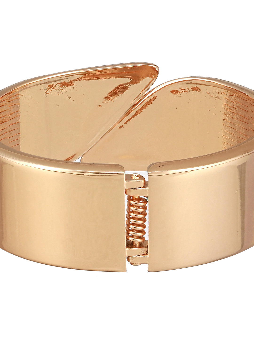 JAZZ AND SIZZLE Gold-Plated Gold -Toned Solid Cuff Bracelet - Jazzandsizzle