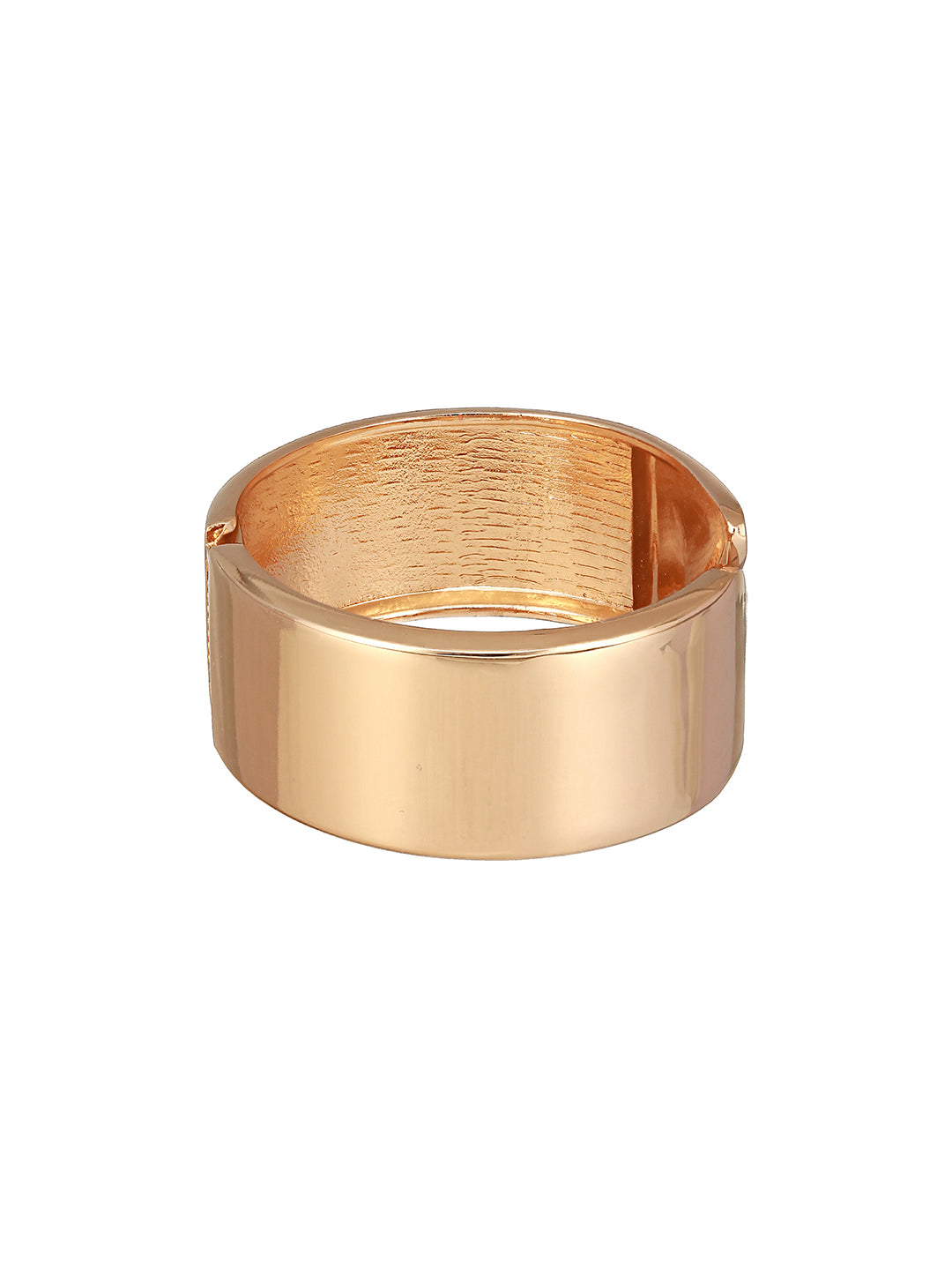 JAZZ AND SIZZLE Gold-Plated Gold -Toned Solid Cuff Bracelet - Jazzandsizzle