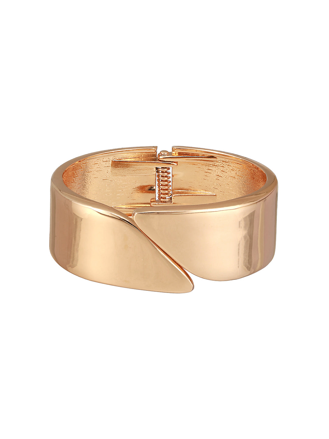 JAZZ AND SIZZLE Gold-Plated Gold -Toned Solid Cuff Bracelet - Jazzandsizzle