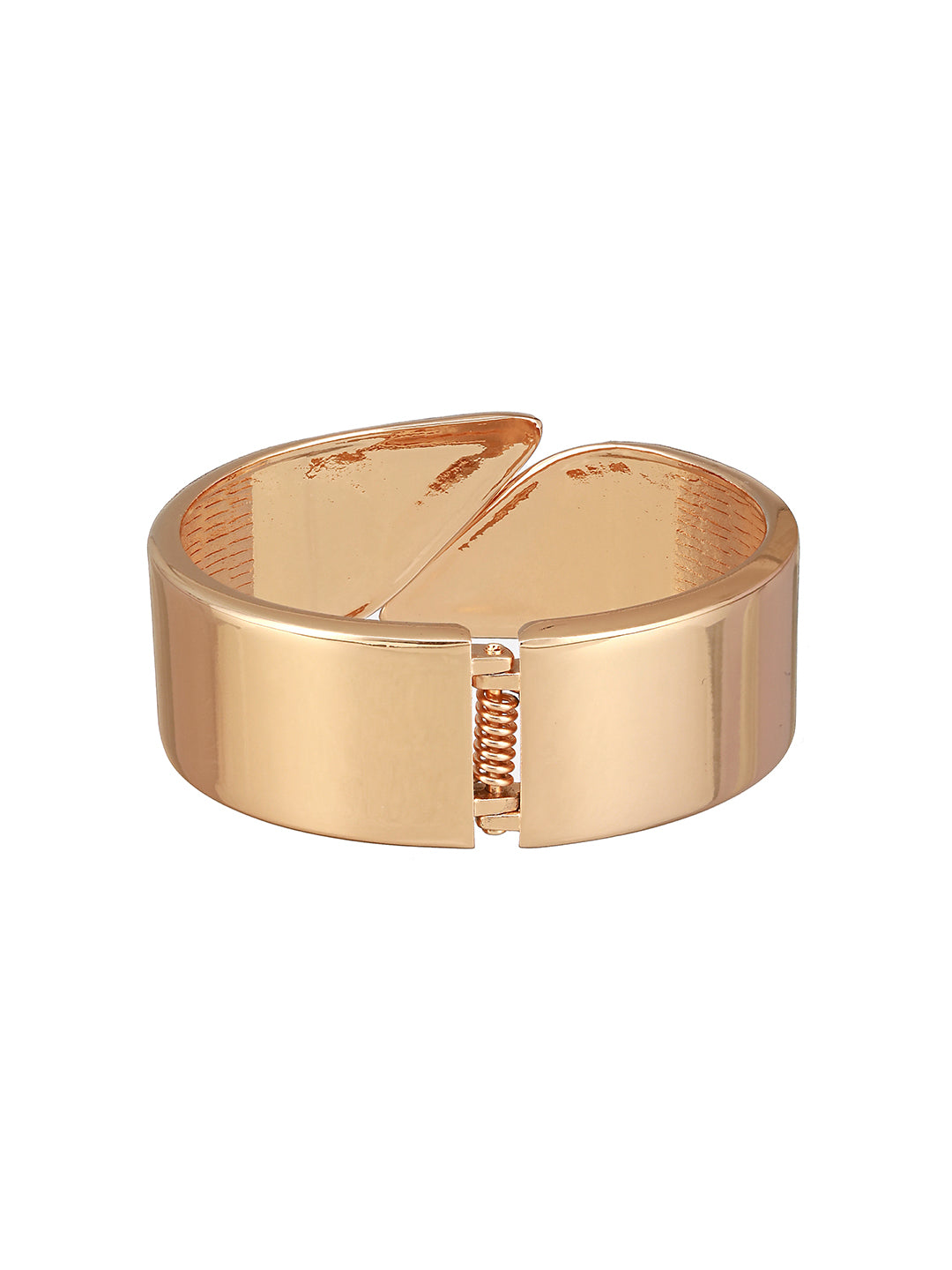 JAZZ AND SIZZLE Gold-Plated Gold -Toned Solid Cuff Bracelet - Jazzandsizzle