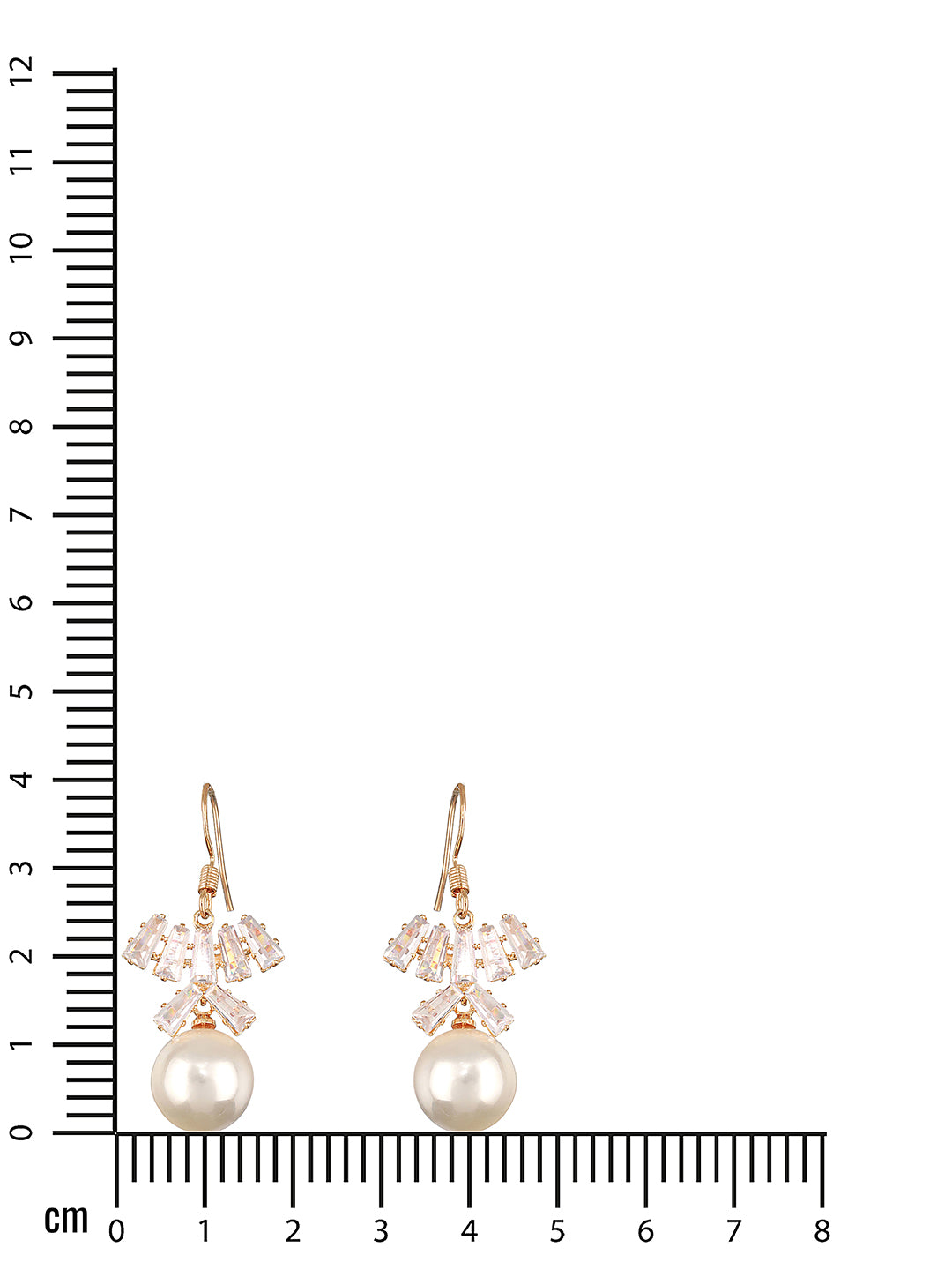 JAZZ AND SIZZLE Silver-Toned & White Floral Shaped Pearl Drop Hoop Earrings - Jazzandsizzle