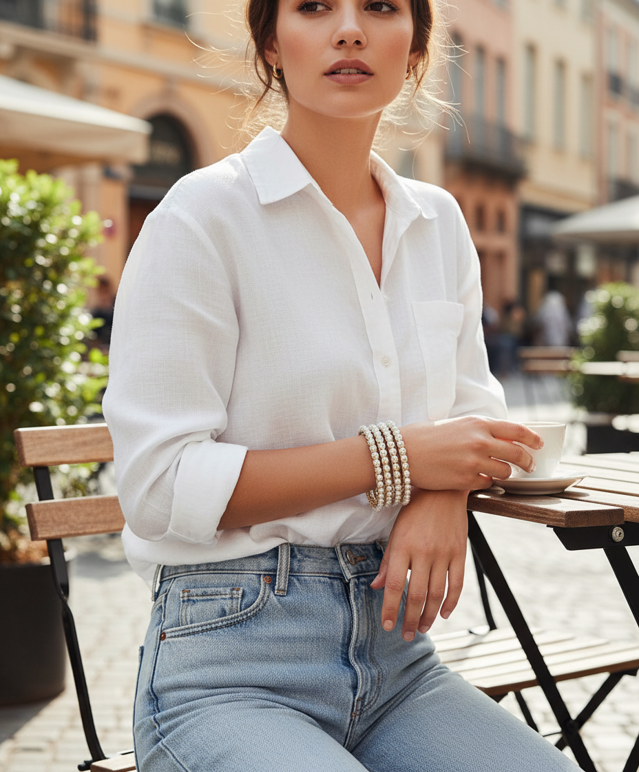 Jazz And Sizzle Set Of 4 Pearl Studded Bangles