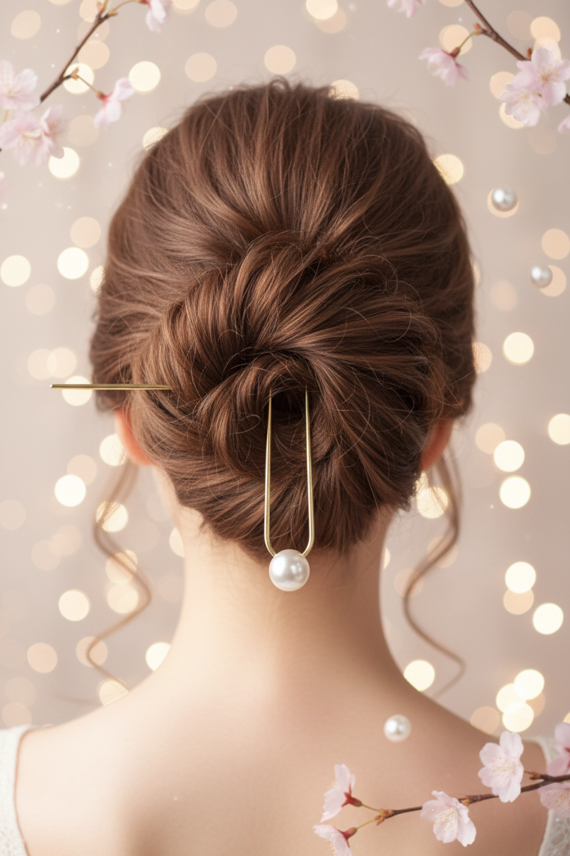 Jazz and Sizzle Women Pearl Embellished Hair Stick
