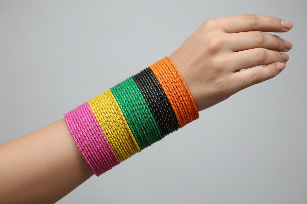 Jazz And Sizzle Multi-Color Set of 144 Bangles for Women and Girls Bangles