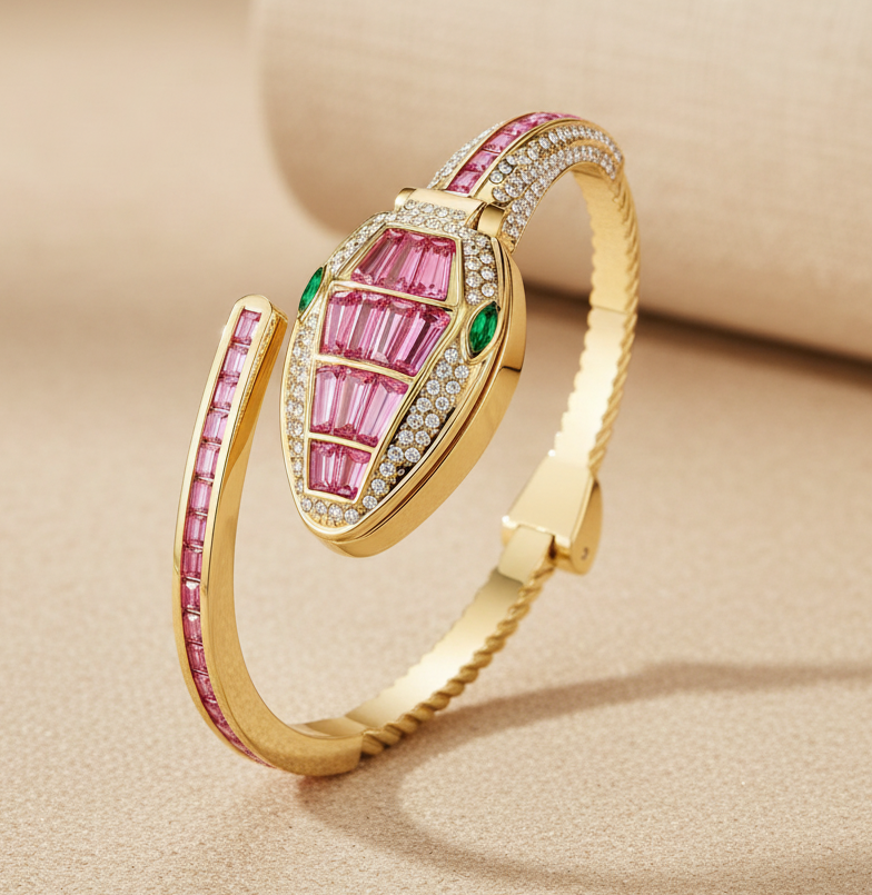 Crystal Studded Oval Dial | Elegant Jewellery Watch for Women & Girls | Party, Wedding & Festive