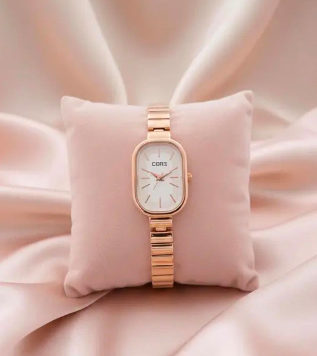 Luxury Rose Gold & White Dial Stainless Steel Watch for Women- WJ-JS26-LD0046