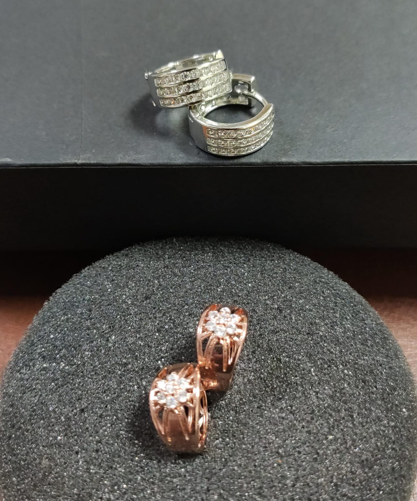 Jazz And Sizzle Rhodium Plated Floral Shaped Circular Drop Earrings (Copy)