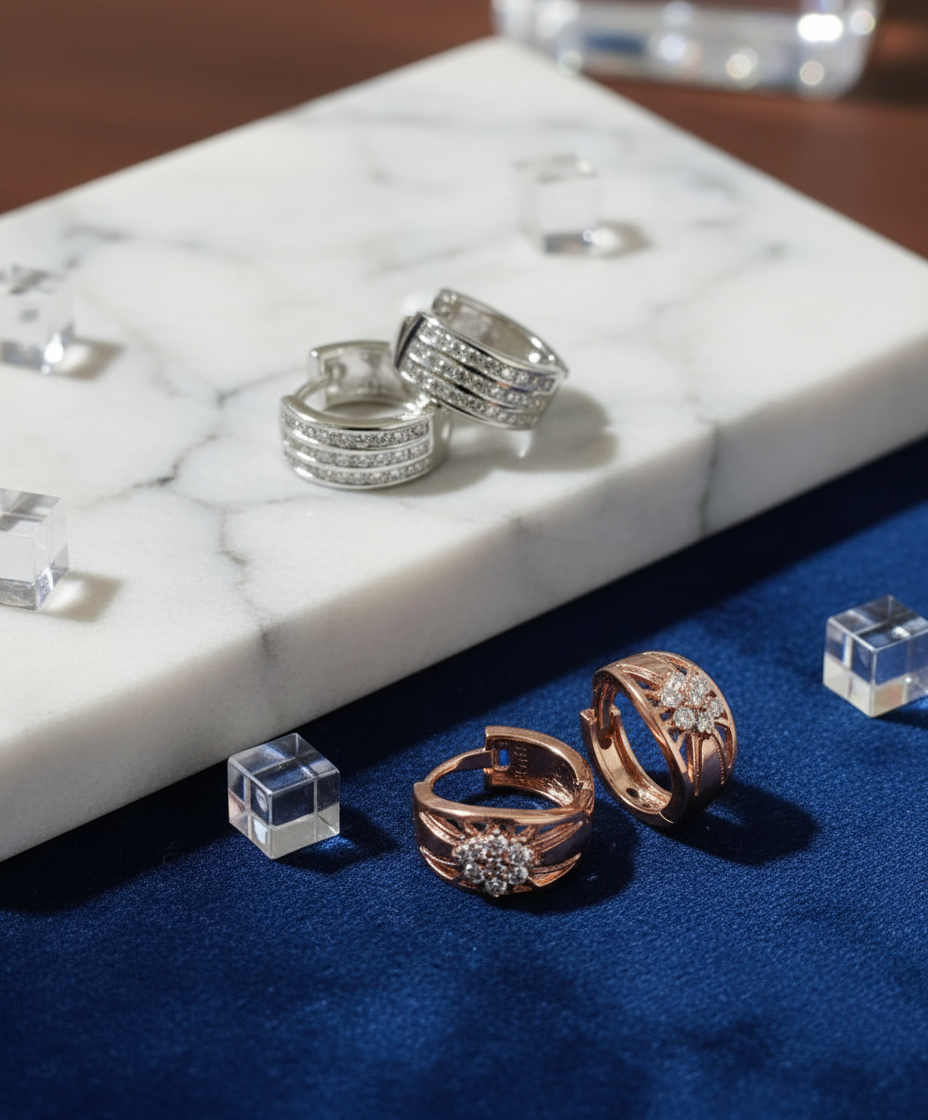 Jazz And Sizzle Rhodium Plated Floral Shaped Circular Drop Earrings (Copy)