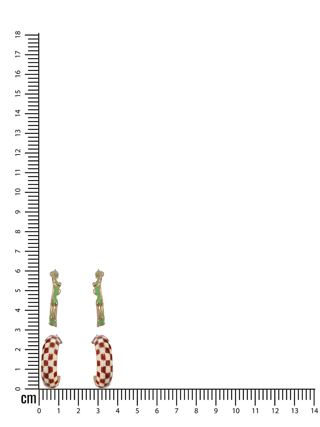 Jazz And Sizzle Set of 2 Textured Half Hoop Earrings