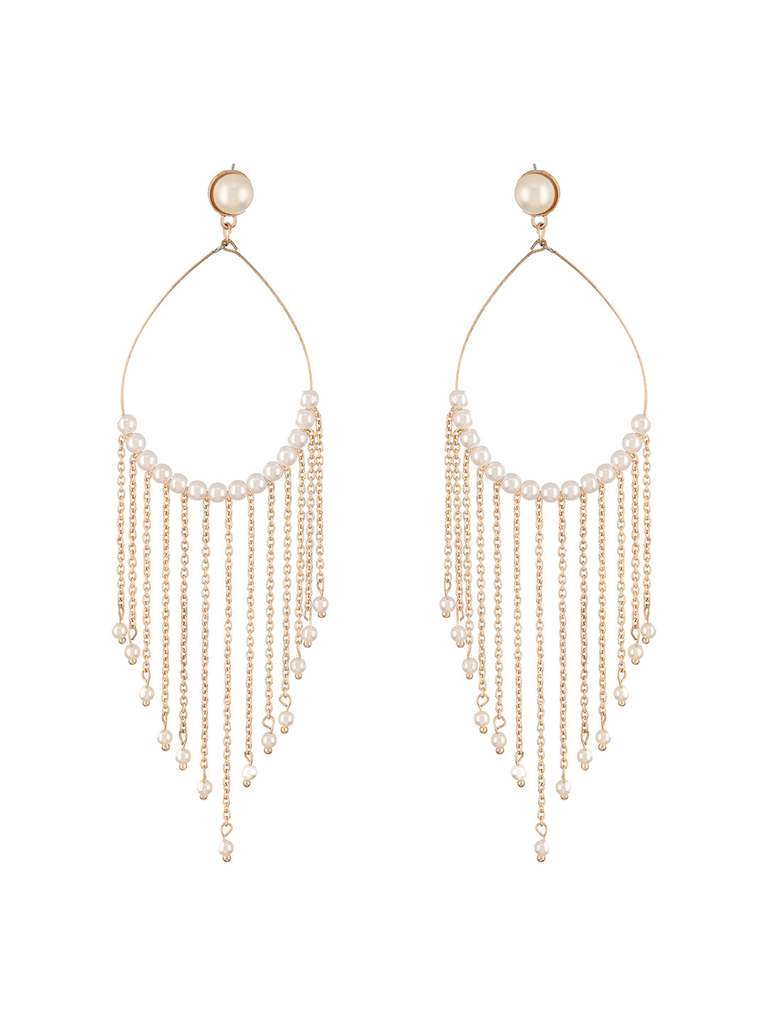 Jazz And Sizzle Pearl Beaded Drop Earrings