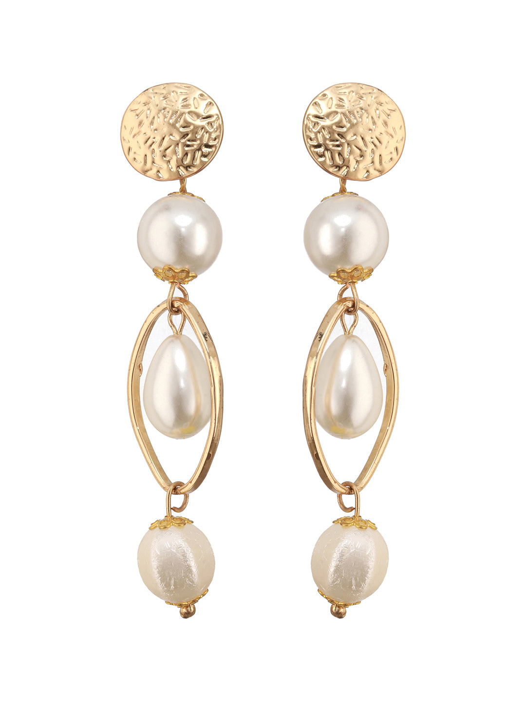 Jazz And Sizzle Gold-Plated Pearls Beaded Jewellery Set