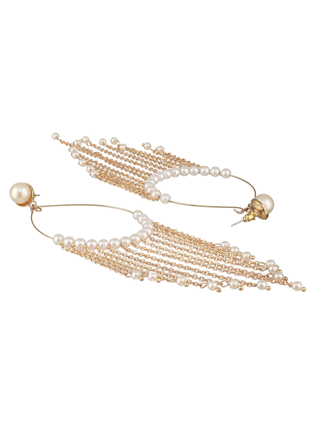Jazz And Sizzle Pearl Beaded Drop Earrings