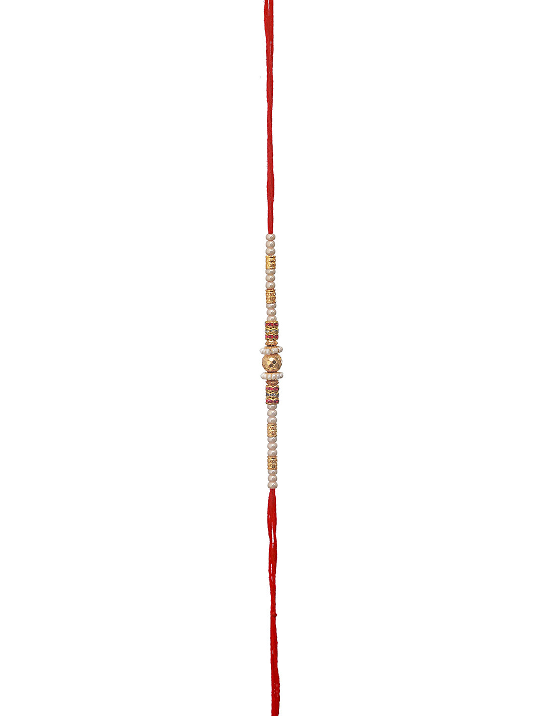 Set Of 4 Men Brown & Blue Rudraksh Beaded Spiritual Rakhi With Roli & Chawal