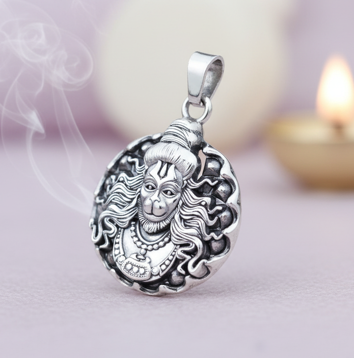 Divine Hanuman Pendant – Strength, Protection & Style