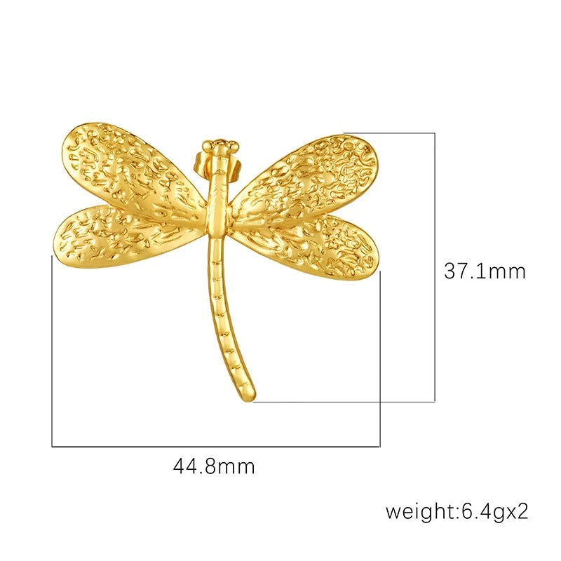 New Arrival Gold Plated Stainless Steel Earrings Unique Design