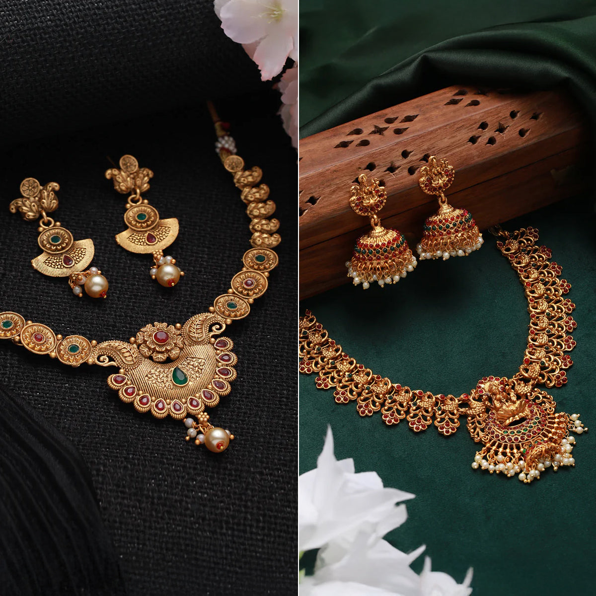 Jazz And Sizzle High Quality Earring and Necklet Pack of 2Set for women