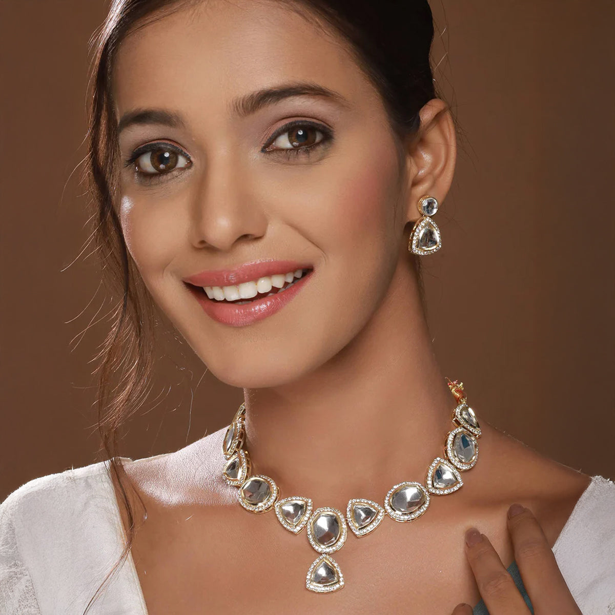 Jazz And Sizzle Necklet and Earring Jewelry Set Of 2 for women