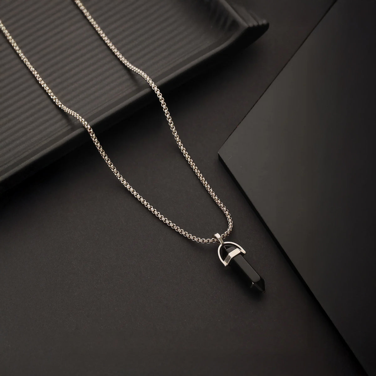 Jazz and Sizzle Silver-Plated Necklace Combo For Men 3in1