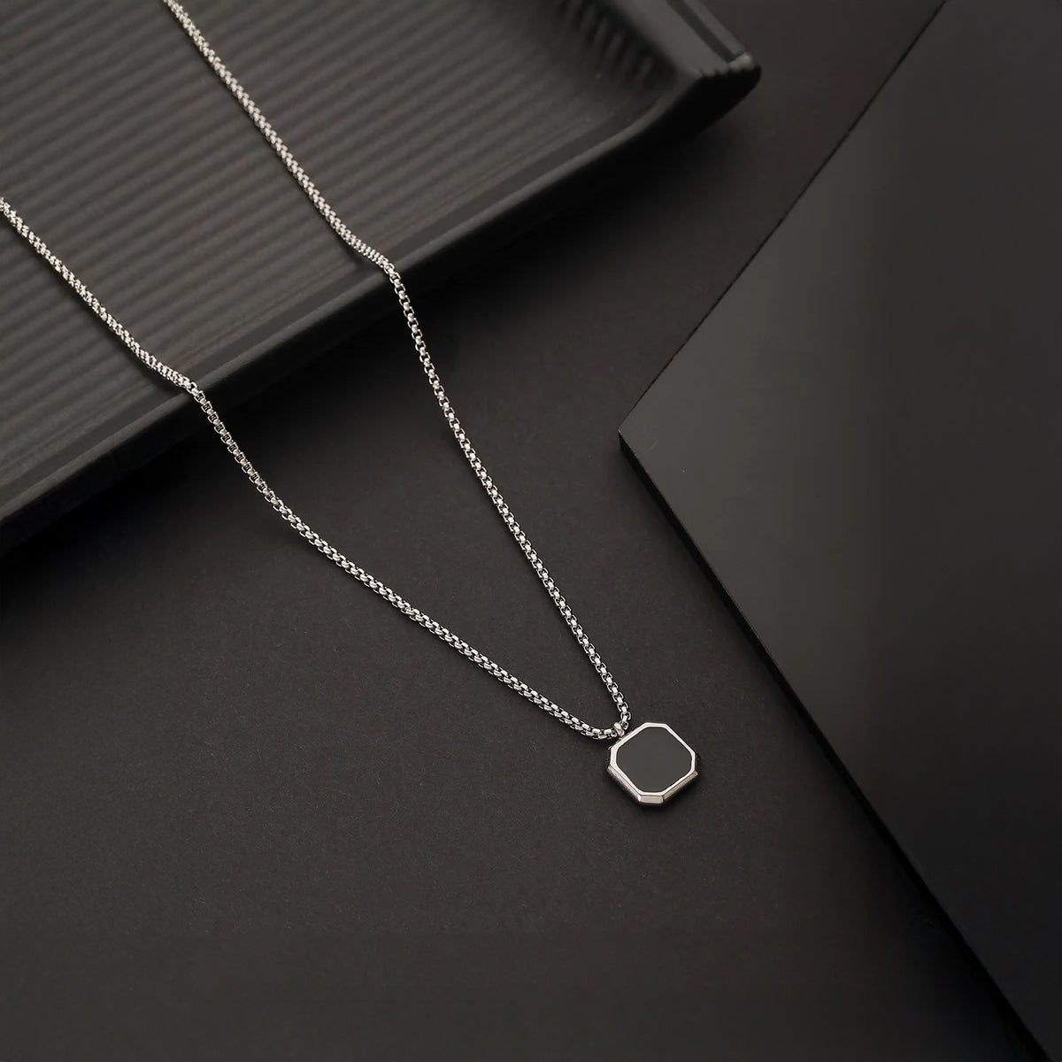 Jazz and Sizzle Silver-Plated Necklace Combo For Men 3in1