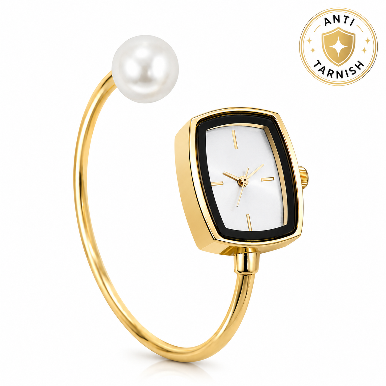 Pearl Grace Open Cuff Bracelet