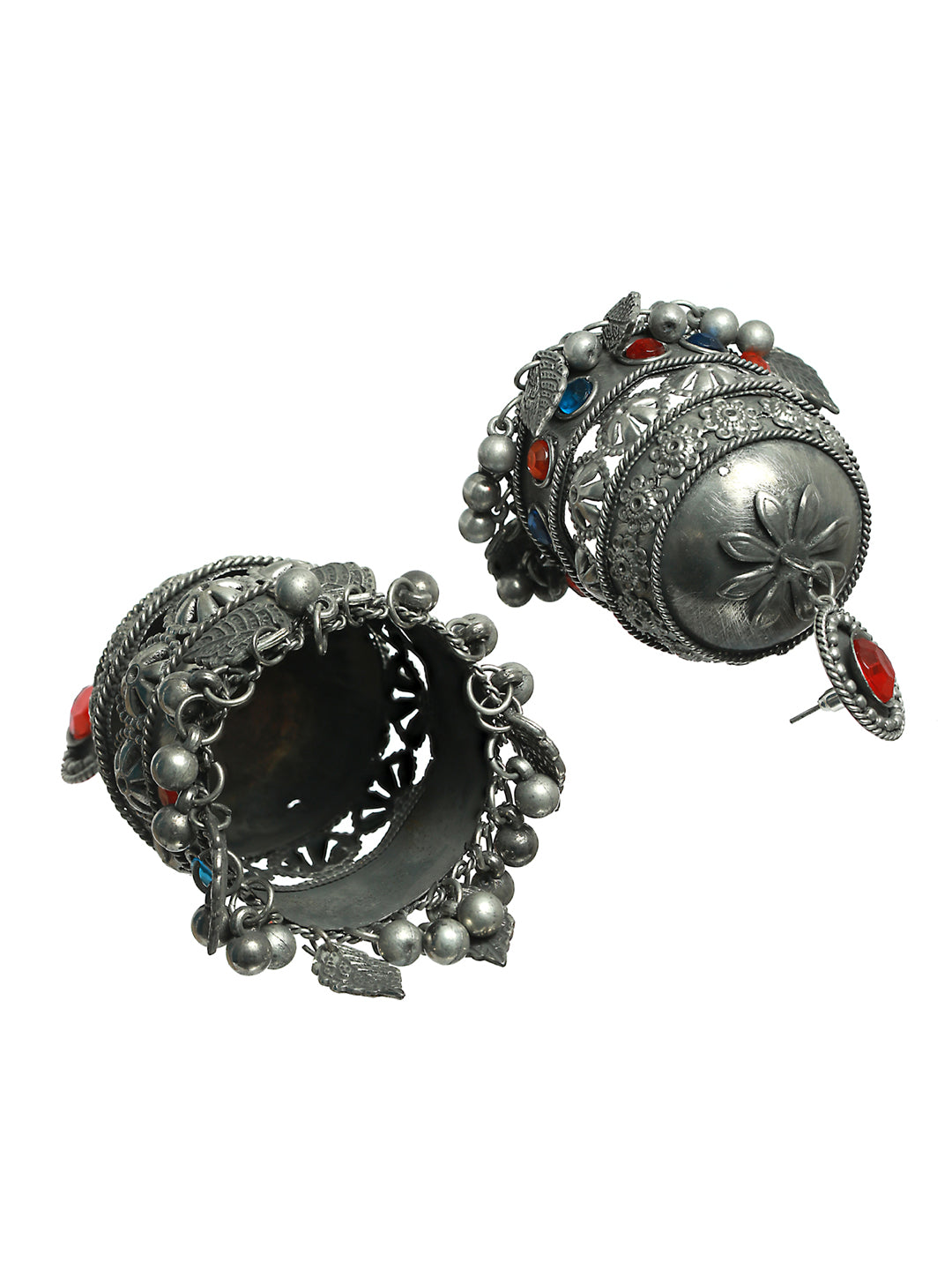 Multicoloured Contemporary Jhumkas - Jazzandsizzle