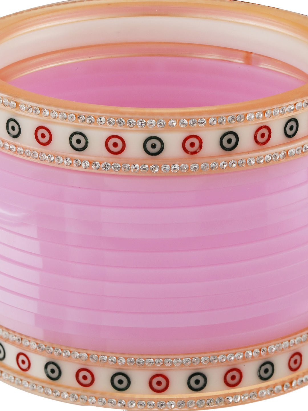 Set Of 36 Baby Pink Chuda Set - Jazzandsizzle