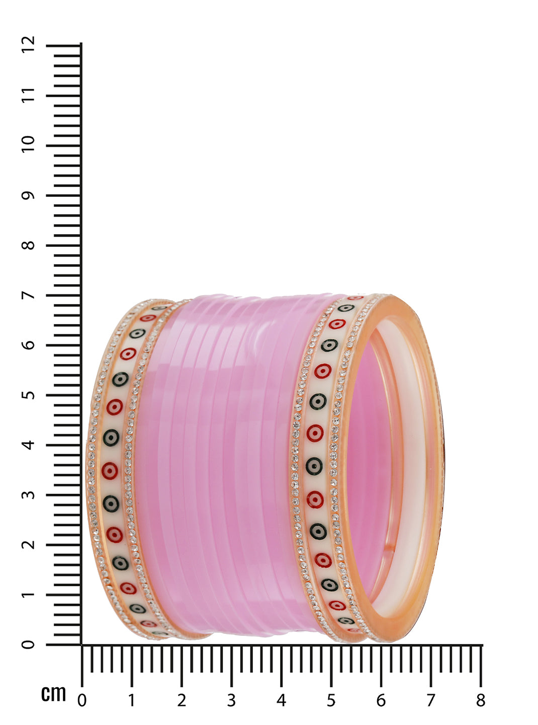 Set Of 36 Baby Pink Chuda Set - Jazzandsizzle