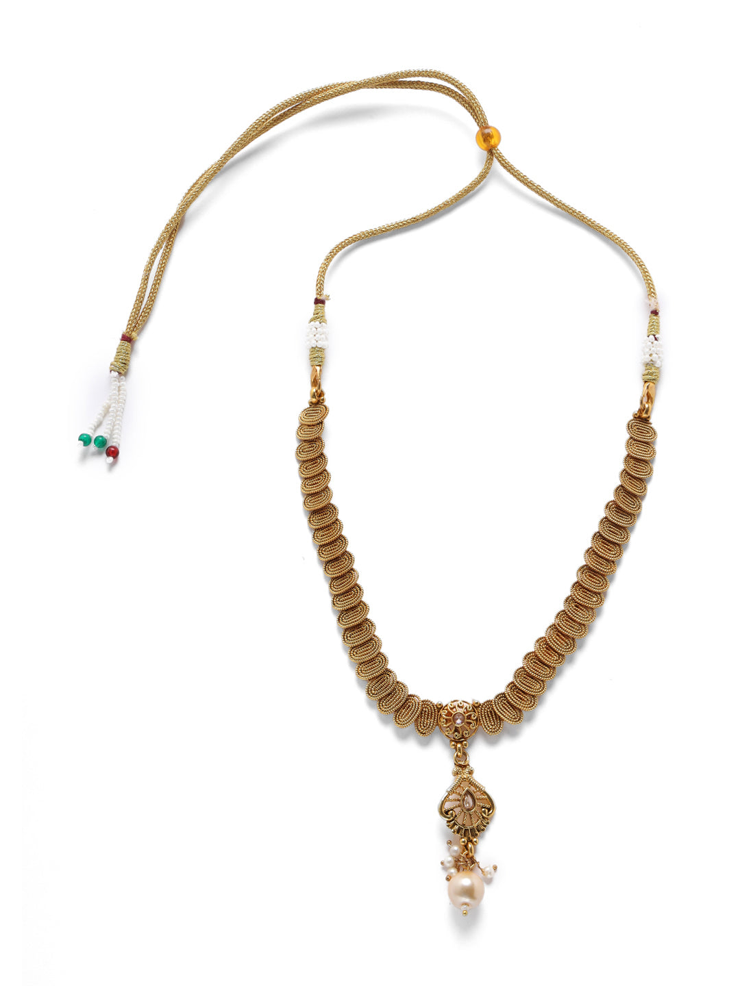 Gold-Plated Handcrafted Traditional Jewellery Set - Jazzandsizzle