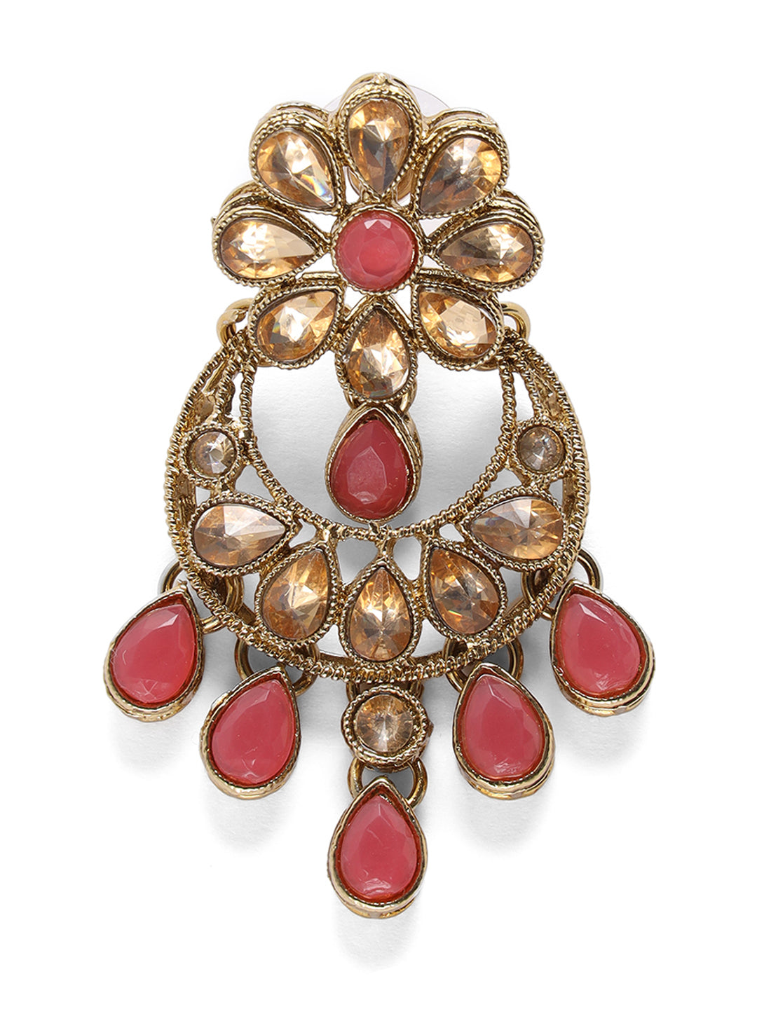 Pink Kundan Gold Plated Jewellery Set - Jazzandsizzle