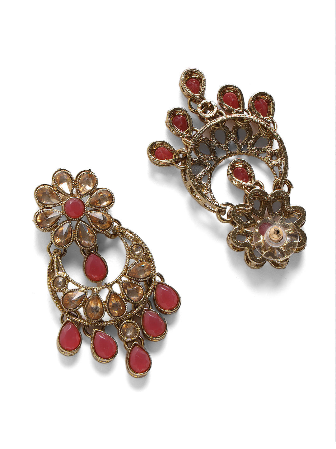 Pink Kundan Gold Plated Jewellery Set - Jazzandsizzle