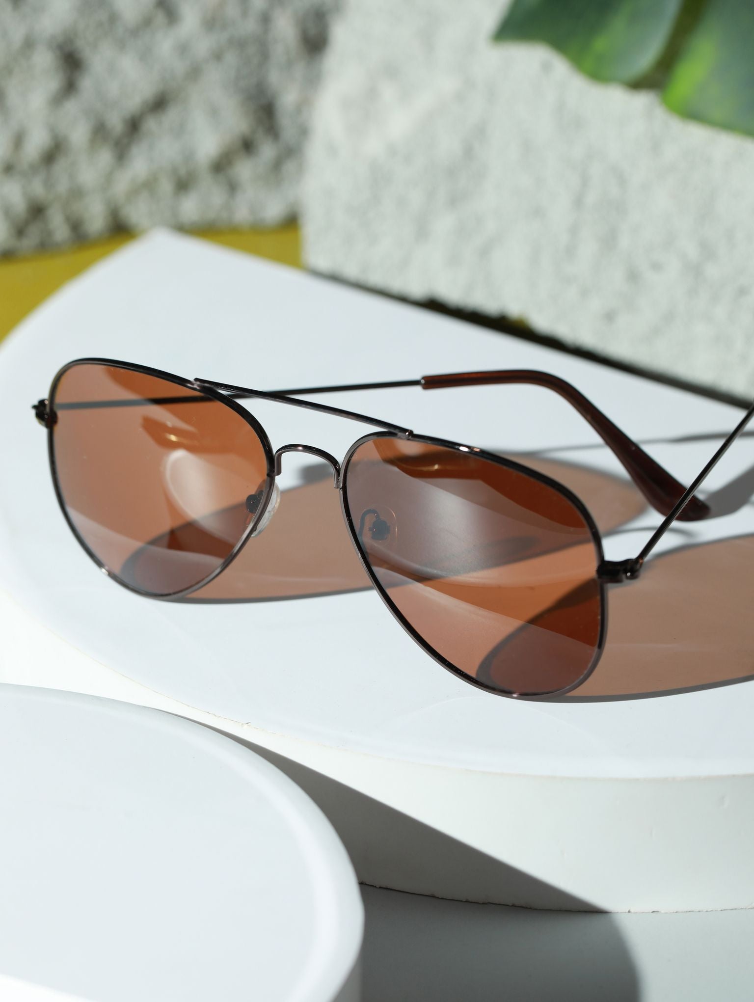 Polarized Classic Brown Aviator Mens Sunglasses - Jazzandsizzle