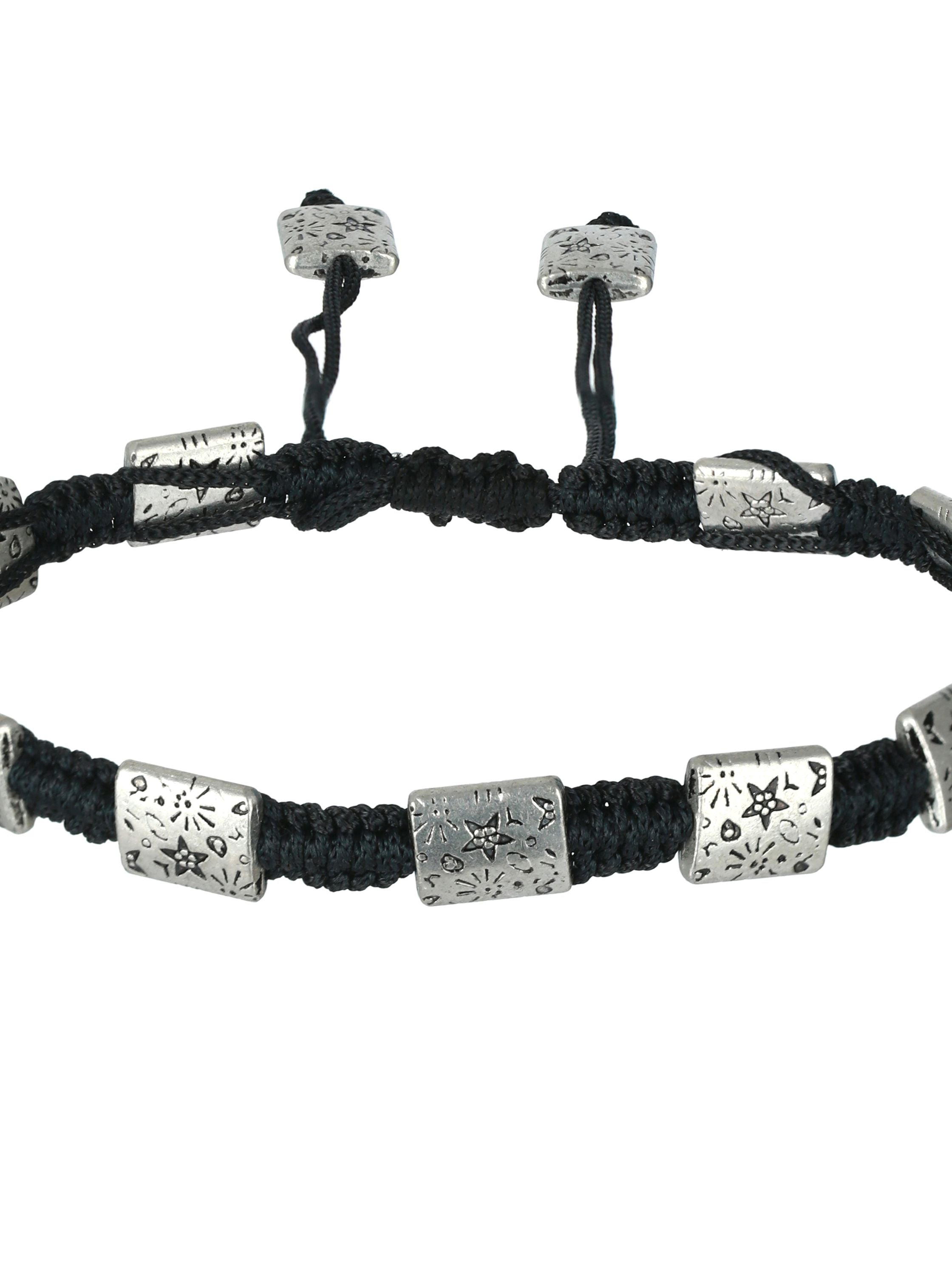 Set of 2 Rectangular Black Thread Boho style Anklets/Bracelet