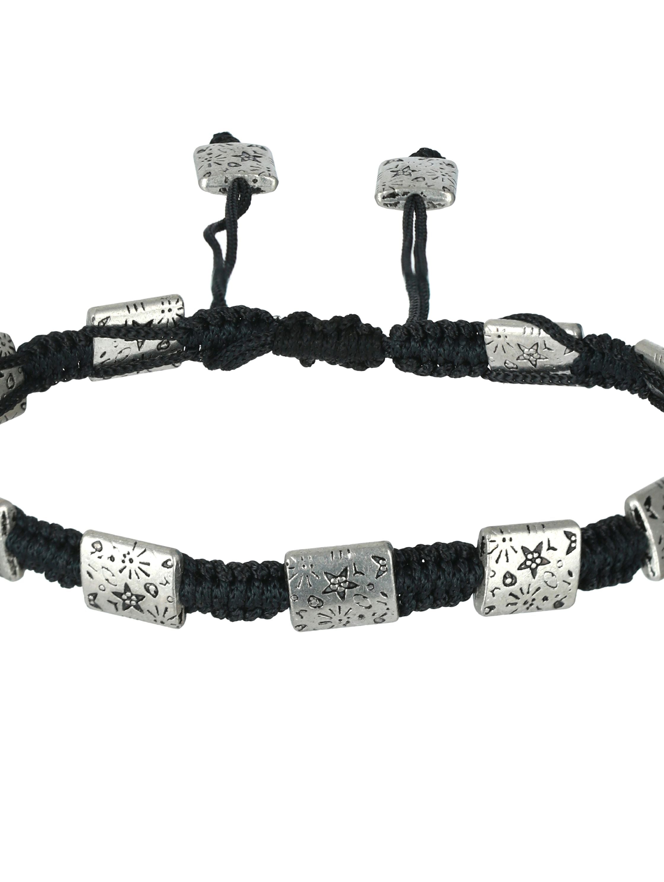 Set of 2 Rectangular Black Thread Boho style Anklets/Bracelet - Jazzandsizzle