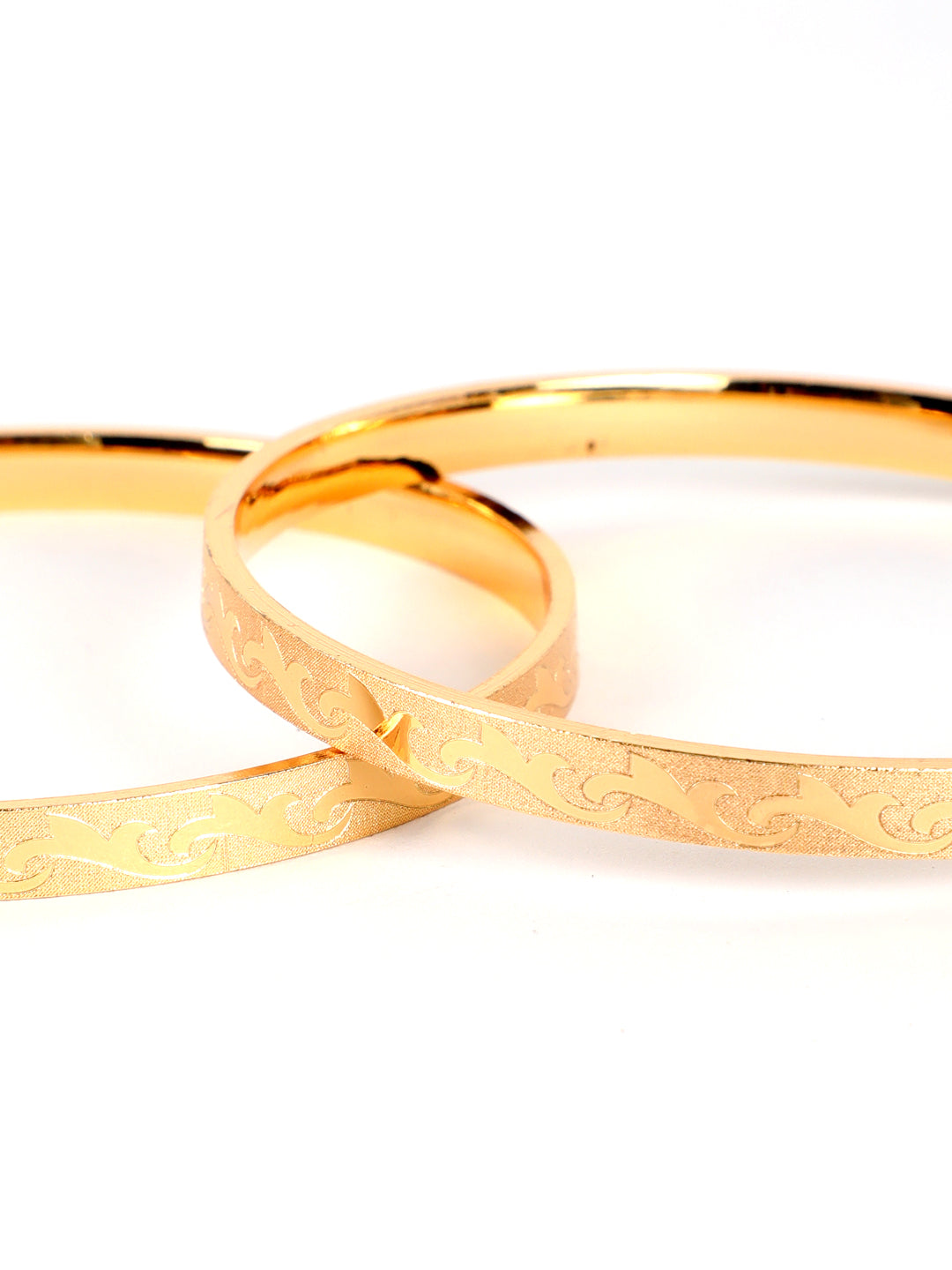 Gold Plated Set of 2 Bangle Set - Jazzandsizzle