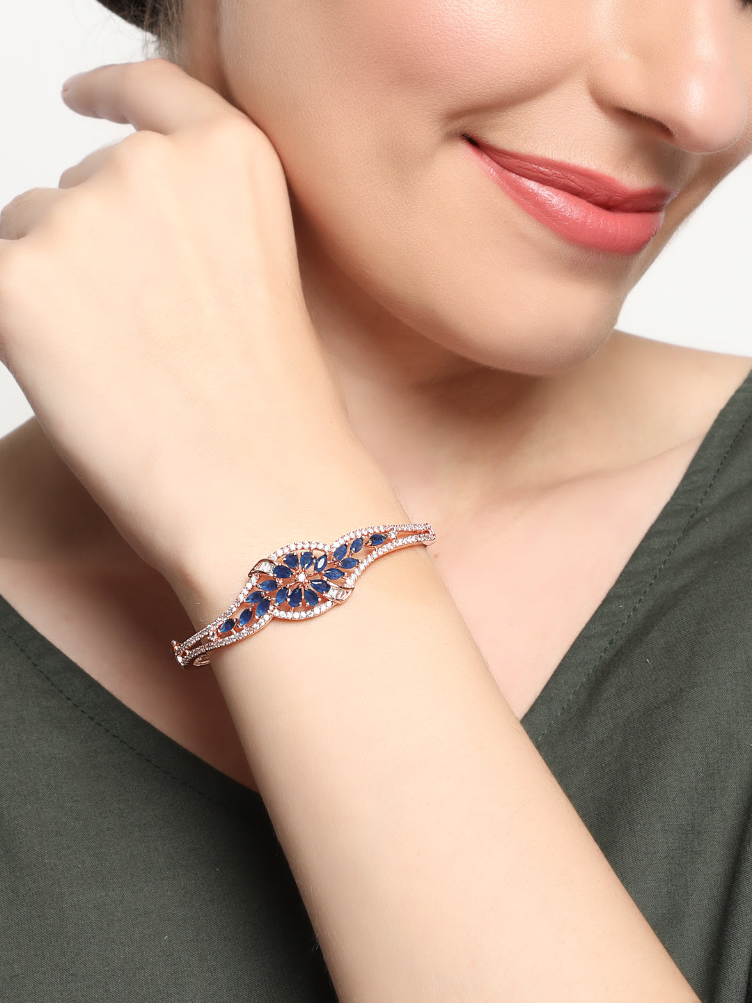 Broad shaped diamond studded tennis bracelet – Chaotiq by Arti