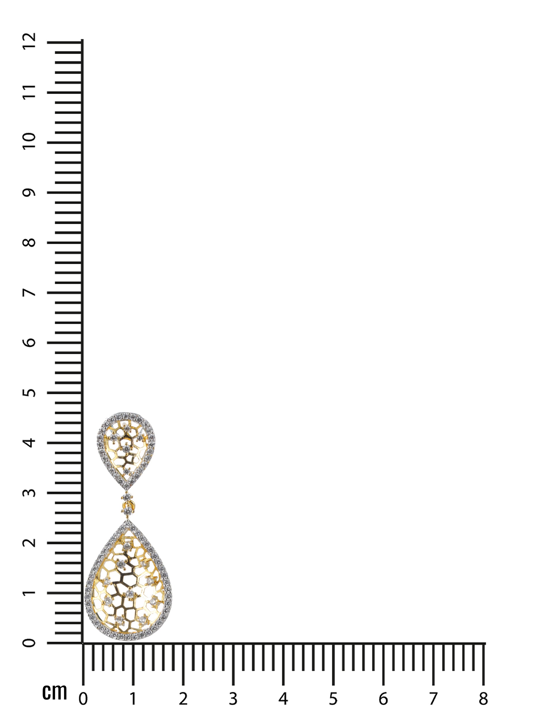 Gold Plated Contemporary Drop Earrings - Jazzandsizzle