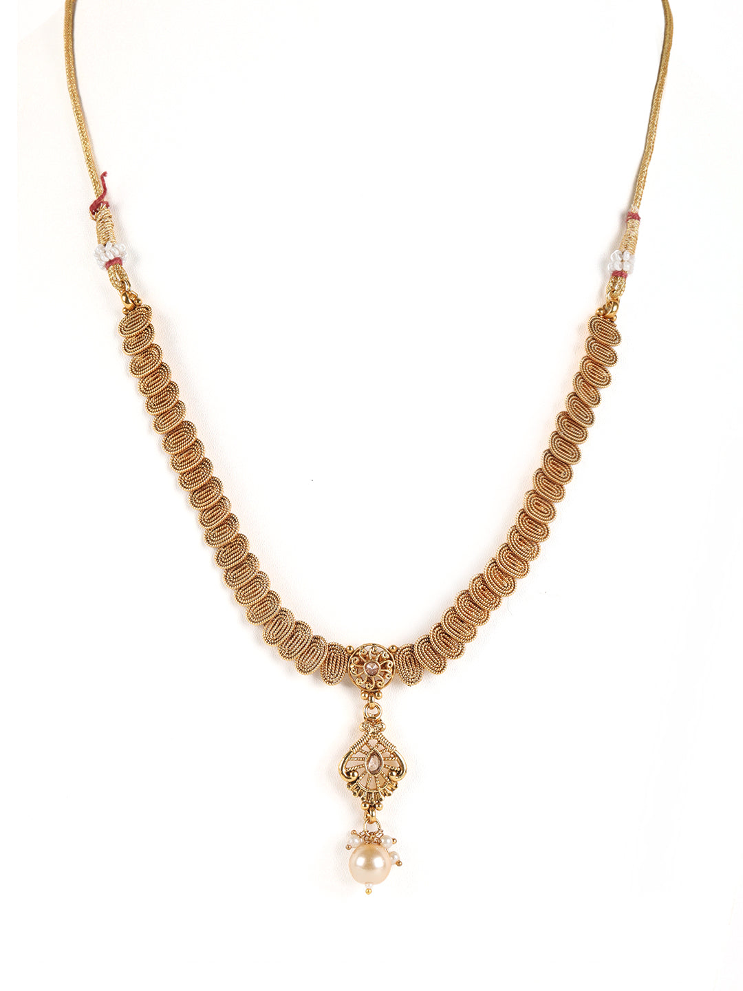 Gold-Plated Handcrafted Traditional Jewellery Set - Jazzandsizzle