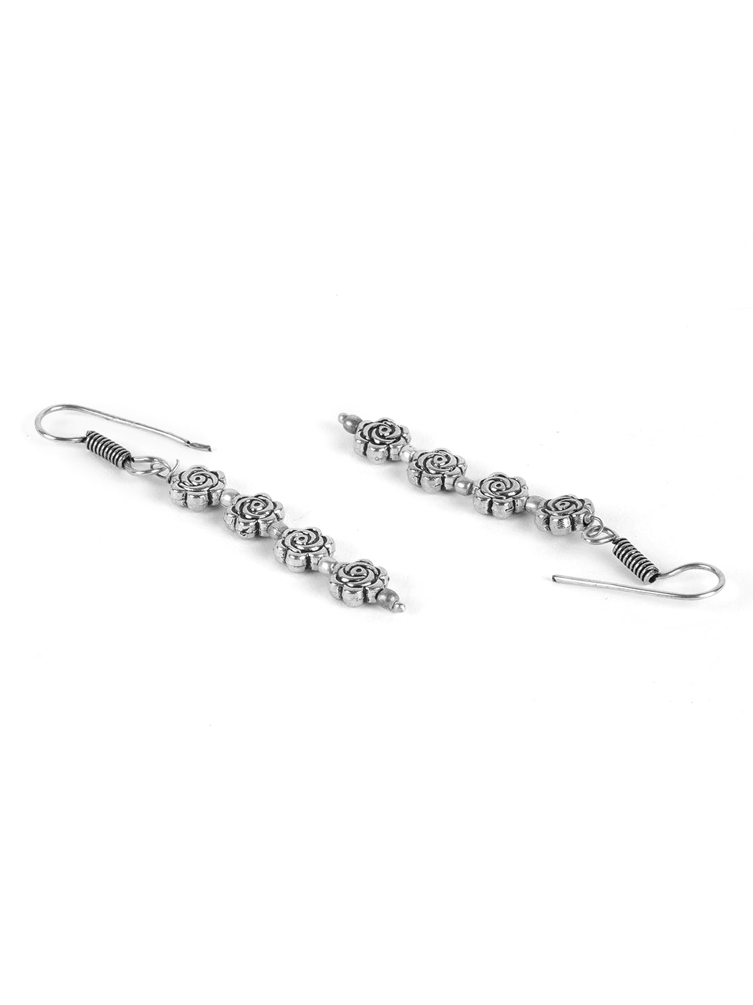 Silver Plated Spherical Jewellery Set with Ring and NosePin - Jazzandsizzle