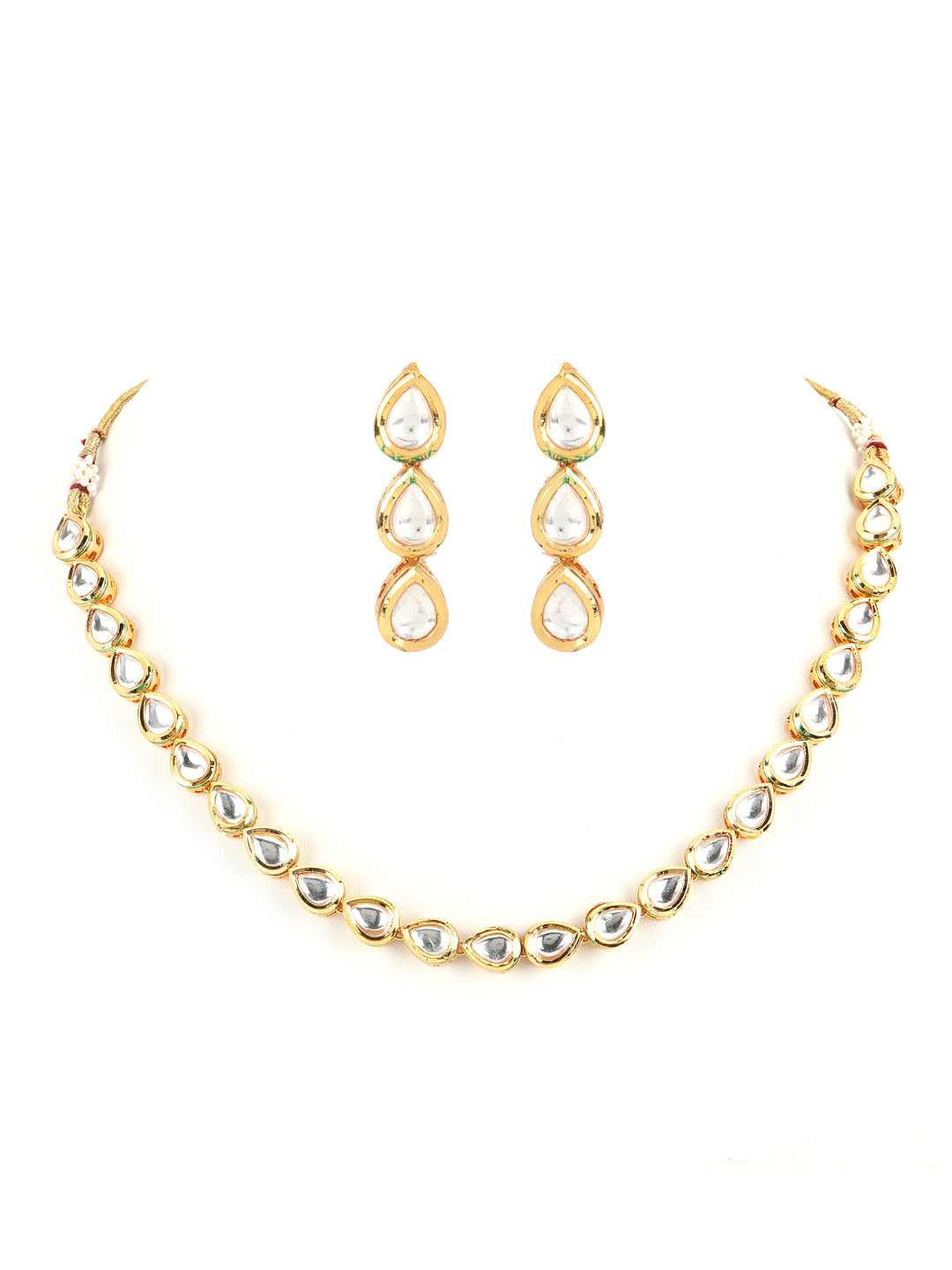 Kundan Gold Plated Jewellery Set - Jazzandsizzle