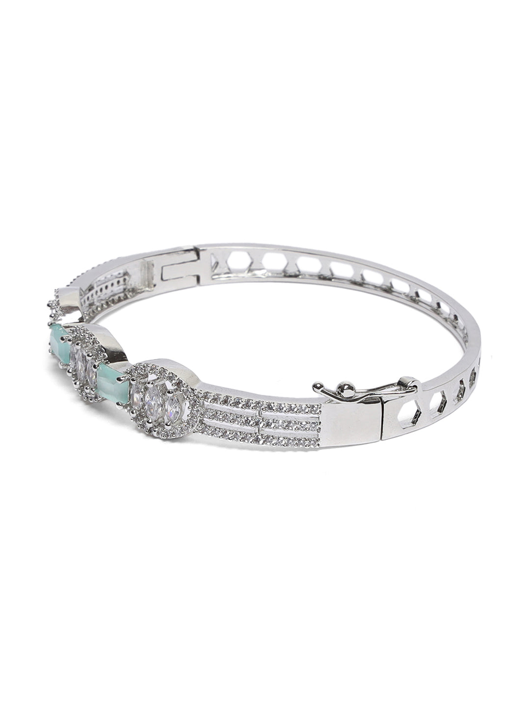 American Diamond Silver Plated Style Bracelet