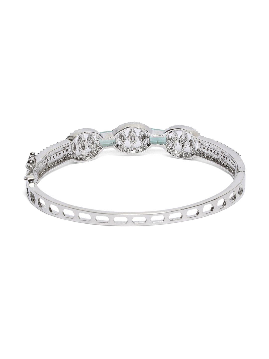 American Diamond Silver Plated Style Bracelet - Jazzandsizzle
