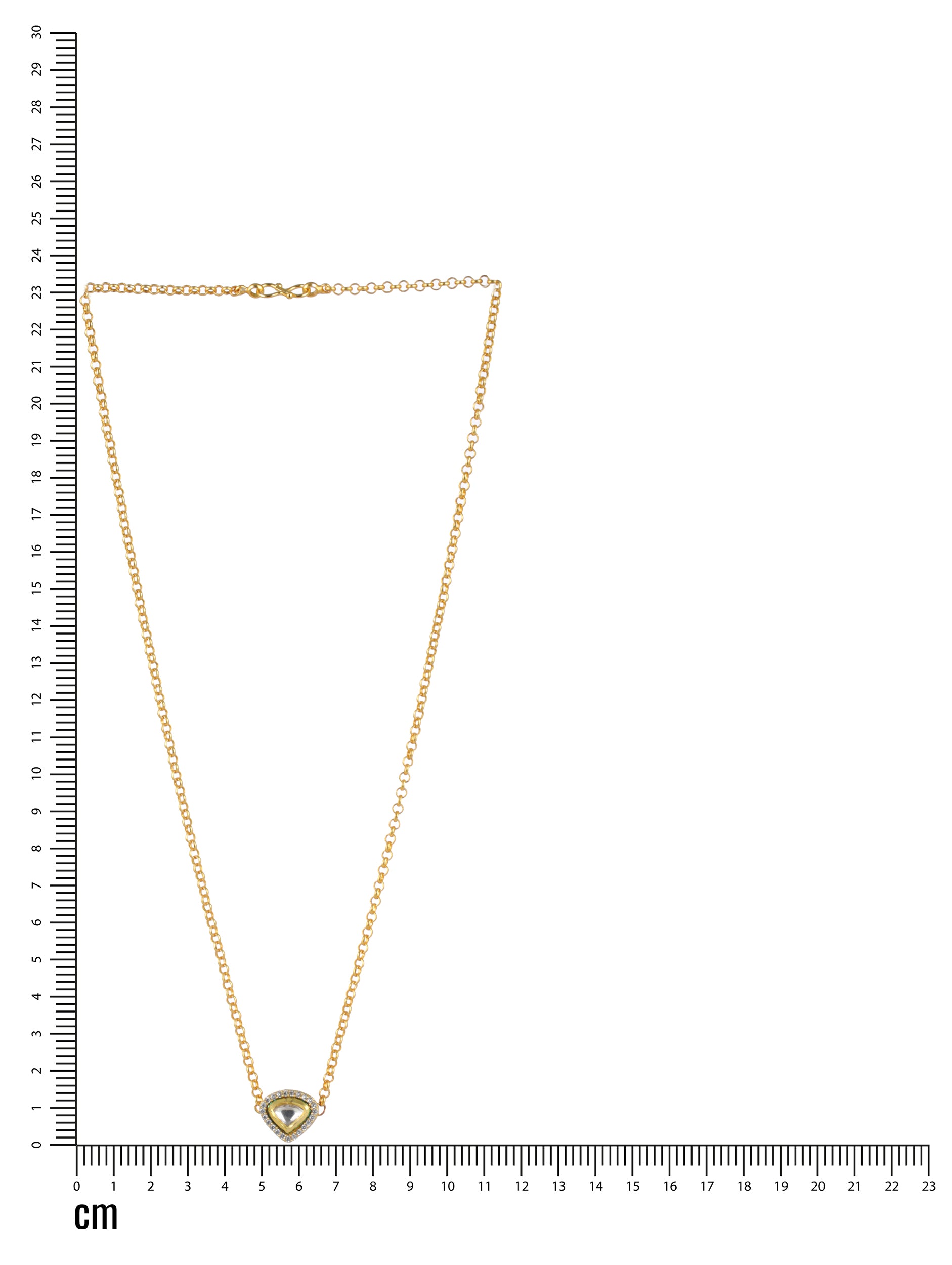 Gold-Plated & Kundan Studded Necklace - Jazzandsizzle