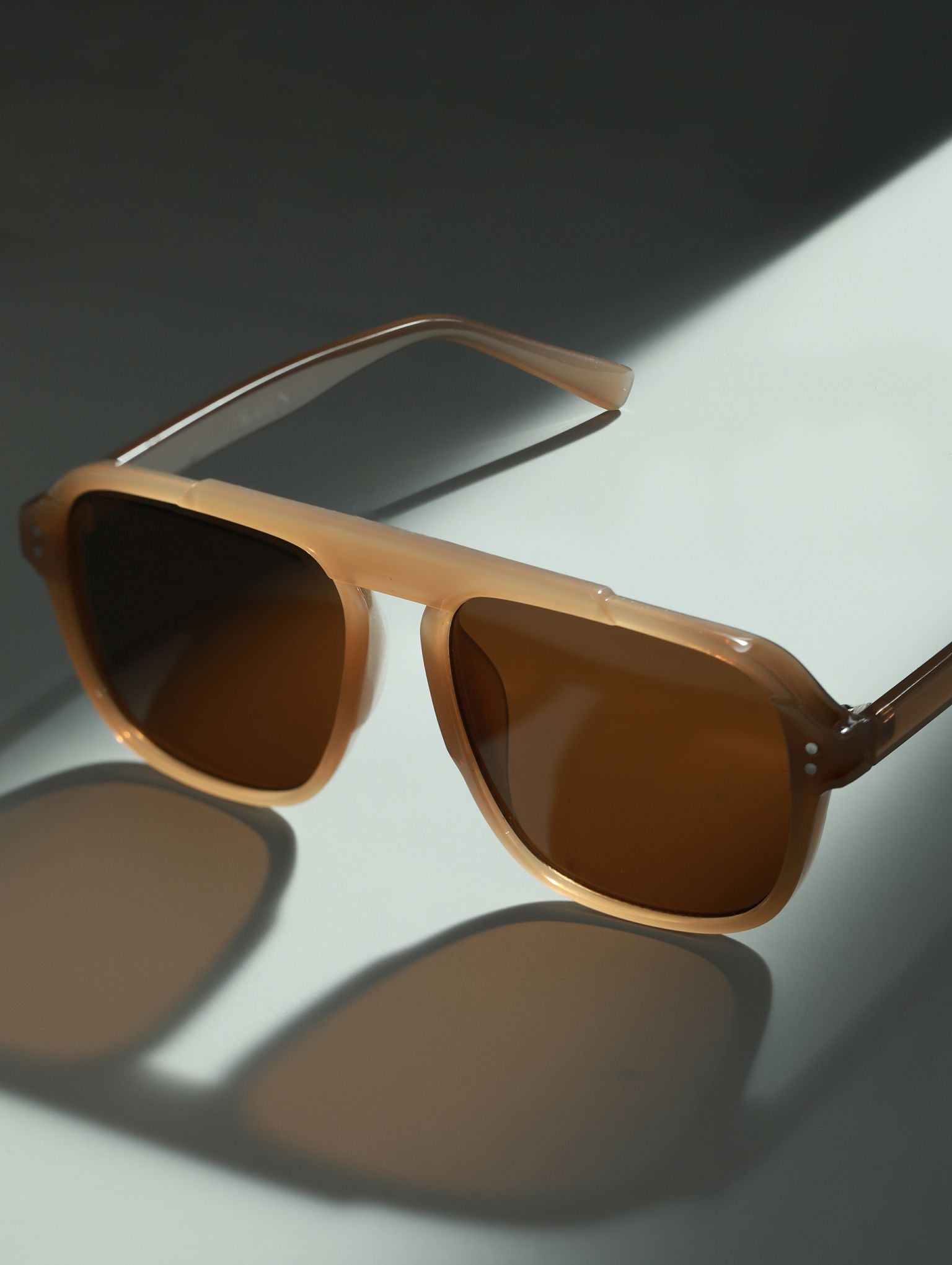 Vintage Square Abstract Retro Unisex Sunglasses UV400 Protected Large Size - Jazzandsizzle