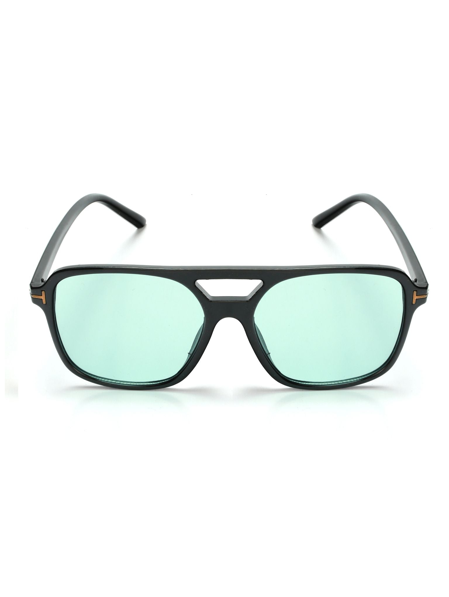 Retro themed,Vintage Pilot Abstract Unisex Green Sunglasses UV400 Protected Medium Size - Jazzandsizzle