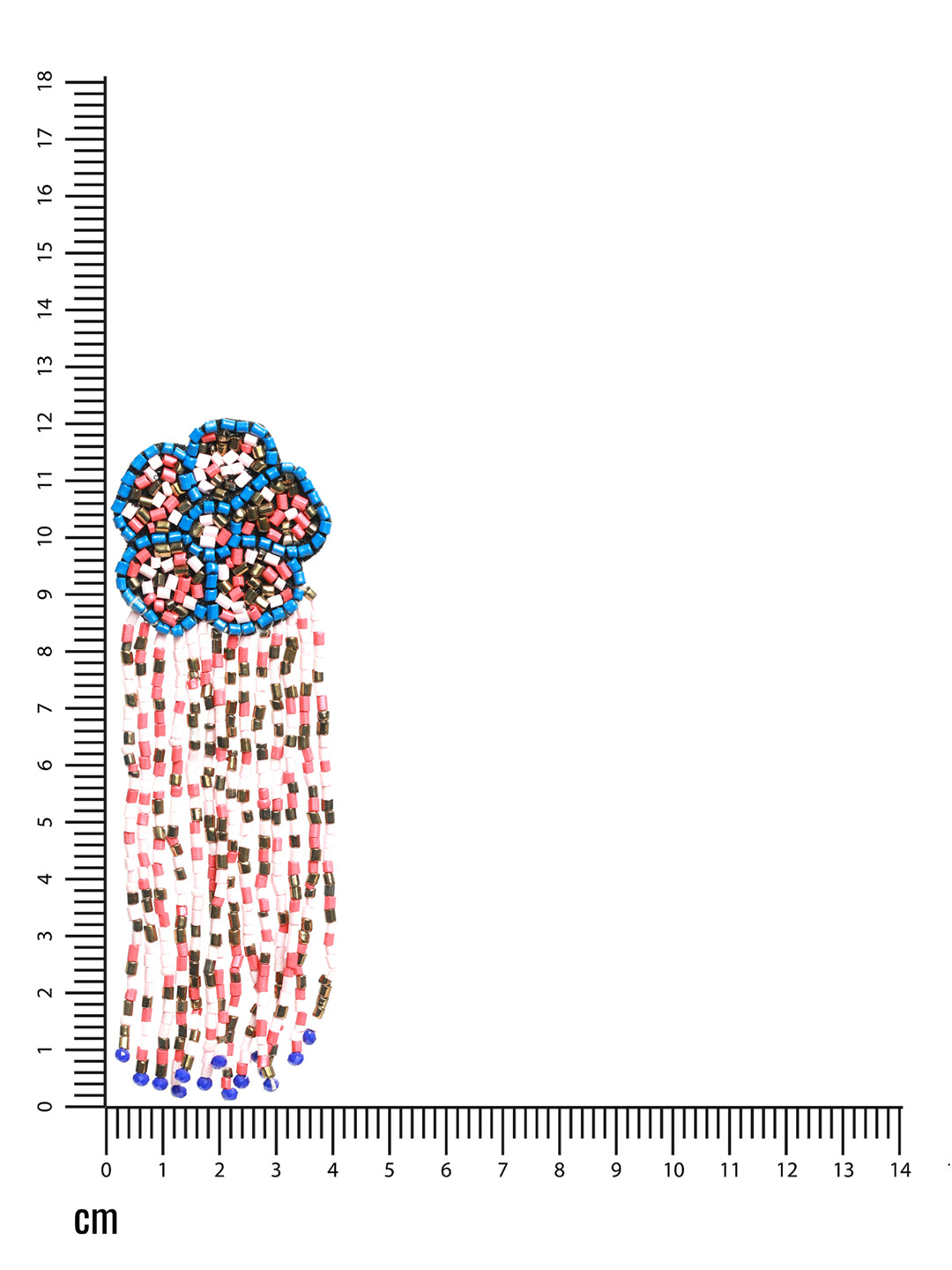 Gold-Plated & Multicolored Tasseled Contemporary Drop Earrings - Jazzandsizzle